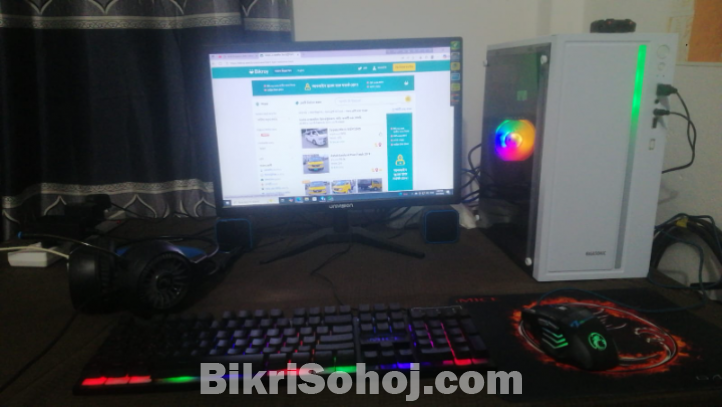 Ryzen 5 3400g pc set up